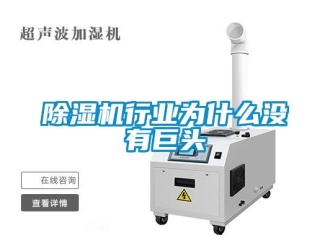 企业新闻除湿机行业为什么没有巨头