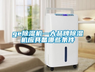 企业新闻ge除湿机—大品牌除湿机应具备哪些条件