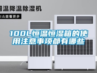 常见问题100L恒温恒湿箱的使用注意事项都有哪些