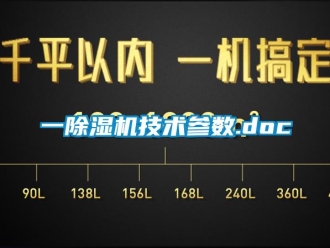 行业新闻一除湿机技术参数.doc
