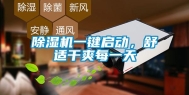 除湿机一键启动，舒适干爽每一天