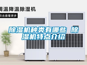 行业新闻除湿机种类有哪些 除湿机特点介绍