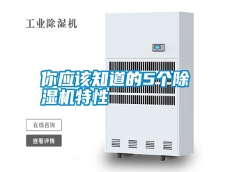 行业新闻你应该知道的5个除湿机特性