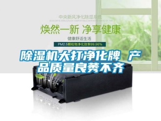企业新闻除湿机大打净化牌 产品质量良莠不齐