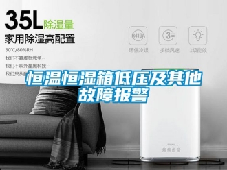 知识百科恒温恒湿箱低压及其他故障报警