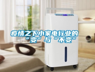 知识百科疫情之下小家电行业的“变”与“不变”