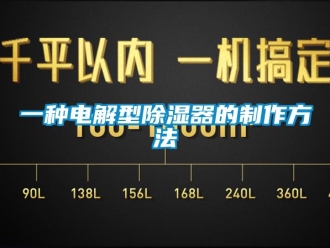 行业新闻一种电解型除湿器的制作方法