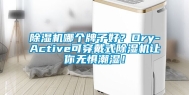 除湿机哪个牌子好？Dry-Active可穿戴式除湿机让你无惧潮湿！