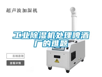 企业新闻工业除湿机处理啤酒厂的难题