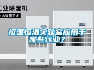 知识百科恒温恒湿实验室应用于哪些行业？