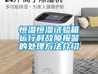 知识百科恒温恒湿试验箱运行时故障报警的处理方法介绍