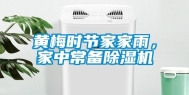 黄梅时节家家雨，家中常备除湿机