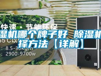 行业新闻除湿机哪个牌子好 除湿机选择方法【详解】