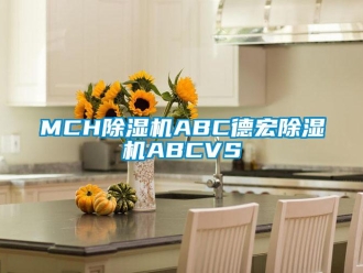 企业新闻MCH除湿机ABC德宏除湿机ABCVS