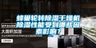 蜂巢轮转除湿干燥机除湿性能受到哪些因素影响？