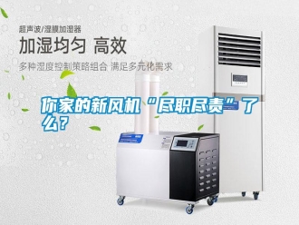行业新闻你家的新风机“尽职尽责”了么？