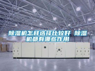 行业新闻除湿机怎样选择比较好 除湿机都有哪些作用