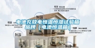 电池充放电恒温恒湿试验箱品牌（电池恒温箱）