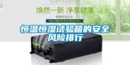 恒温恒湿试验箱的安全风险排行