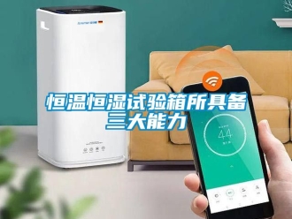 知识百科恒温恒湿试验箱所具备三大能力