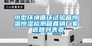 小型环境循环试验箱恒温恒湿检测箱直销厂家 返回列表页