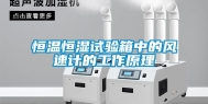 恒温恒湿试验箱中的风速计的工作原理
