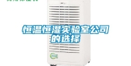 恒温恒湿实验室公司的选择