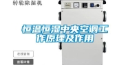 恒温恒湿中央空调工作原理及作用