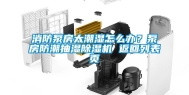 消防泵房太潮湿怎么办？泵房防潮抽湿除湿机 返回列表页