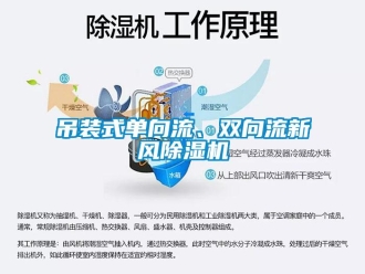 企业新闻吊装式单向流、双向流新风除湿机
