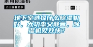 地下室选择什么除湿机好，大功率又静音，除湿机见效快？