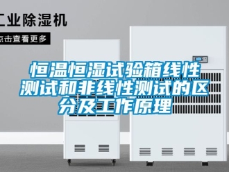 知识百科恒温恒湿试验箱线性测试和非线性测试的区分及工作原理