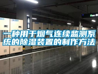 行业新闻一种用于烟气连续监测系统的除湿装置的制作方法
