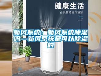 行业新闻新风系统：新风系统除湿吗—新风系统是可以除湿的