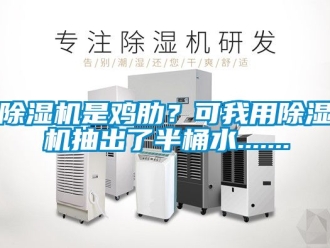 行业新闻除湿机是鸡肋？可我用除湿机抽出了半桶水.......