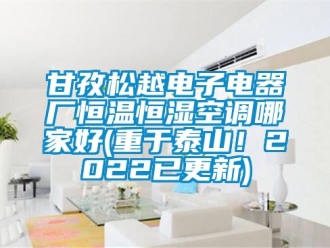 知识百科甘孜松越电子电器厂恒温恒湿空调哪家好(重于泰山！2022已更新)
