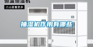 抽湿机作用有哪些