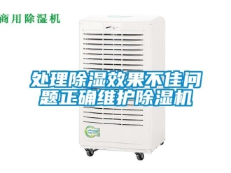 常见问题处理除湿效果不佳问题正确维护除湿机