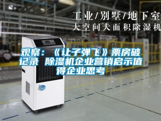 行业新闻观察：《让子弹飞》票房破记录 除湿机企业营销启示值得企业思考