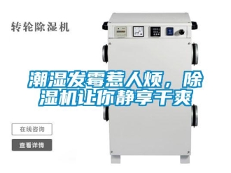 企业新闻潮湿发霉惹人烦，除湿机让你静享干爽