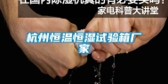 杭州恒温恒湿试验箱厂家