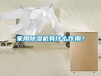 行业新闻家用除湿机有什么作用？