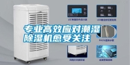 专业高效应对潮湿 除湿机愈受关注