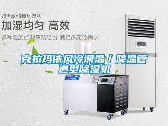 行业新闻克拉玛依风冷调温／降温管道型除湿机