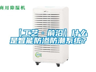 企业新闻【工艺·前沿】什么是智能防渗防潮系统？