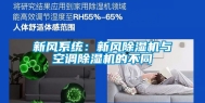 新风系统：新风除湿机与空调除湿机的不同