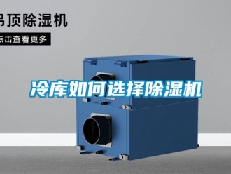 行业新闻冷库如何选择除湿机