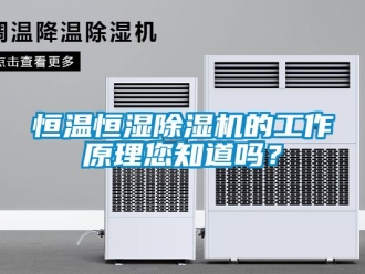 知识百科恒温恒湿除湿机的工作原理您知道吗？