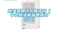 除湿器用什么牌子好（十大除湿机品牌排名介绍）