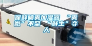 保鲜喷雾加湿器 “雾微”不至 “鲜生”夺人